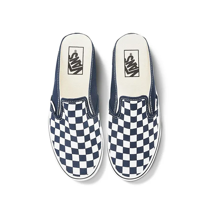 Giày Vans Mule Checkerboard Màu Xanh Navy Size 39