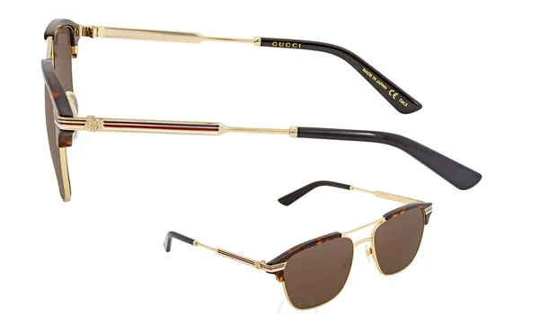 Kính Mát Gucci Brown Square Sunglasses GG0241S 003 54
