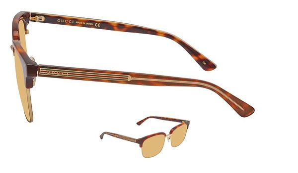 Ưu điểm kính Gucci Light Brown Browline Men's Sunglasses GG0382S 004 56
