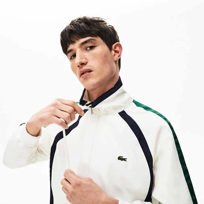 Áo Khoác Lacoste Men’s Heritage Stripe Track Jacket Màu Trắng Size S - Thời trang - Vua Hàng Hiệu