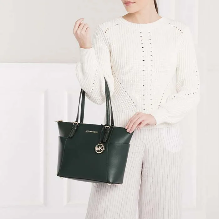 Túi Tote Michael Kors MK Jet Set Item EW TZ Tote Racing Green