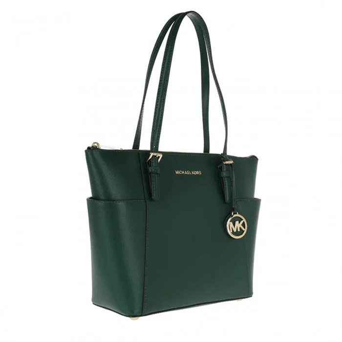 Túi Tote Michael Kors MK Jet Set Item EW TZ Tote Racing Green