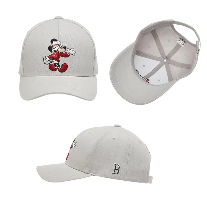 Mũ MLB X Disney Adjustable Cap Boston Red Sox Màu Trắng Xám - Mũ nón - Vua Hàng Hiệu