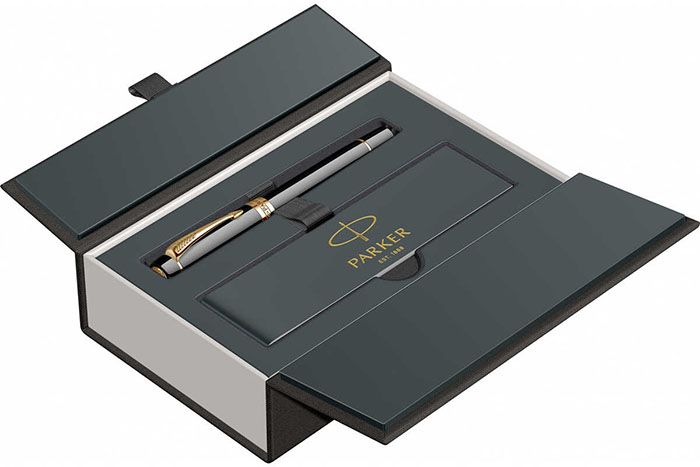 Bút Máy Parker Duofold Classic Black GT Fountain Pen Màu Đen - 2