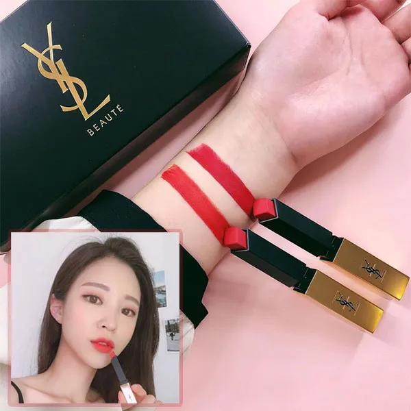 Son Yves Saint Laurent YSL Rouge Pur Couture The Slim Màu 13 - Original Coral - Cam Đỏ San Hô - Son Môi - Vua Hàng Hiệu