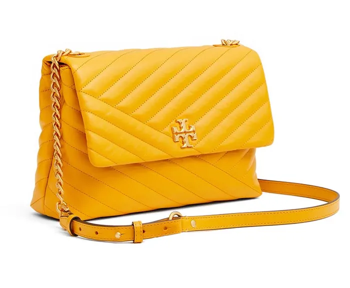 Túi Đeo Vai Tory Burch Kira Chevron Convertible Shoulder Bag Màu Vàng - Túi xách - Vua Hàng Hiệu