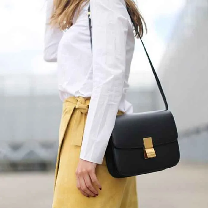 Túi Xách Nữ PrettyFit Celine Box Bag Similar Màu Đen - Túi xách - Vua Hàng Hiệu