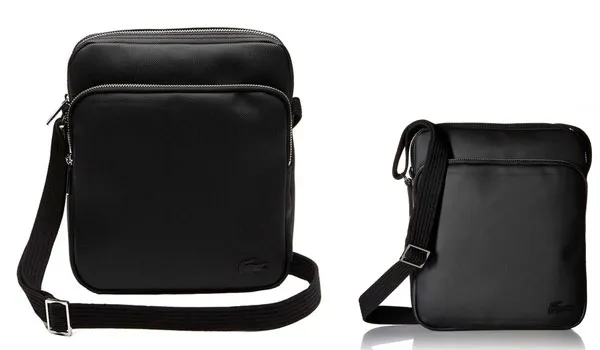 Túi Đeo Chéo Lacoste Men's Classic Petit Pique Double Bag Black