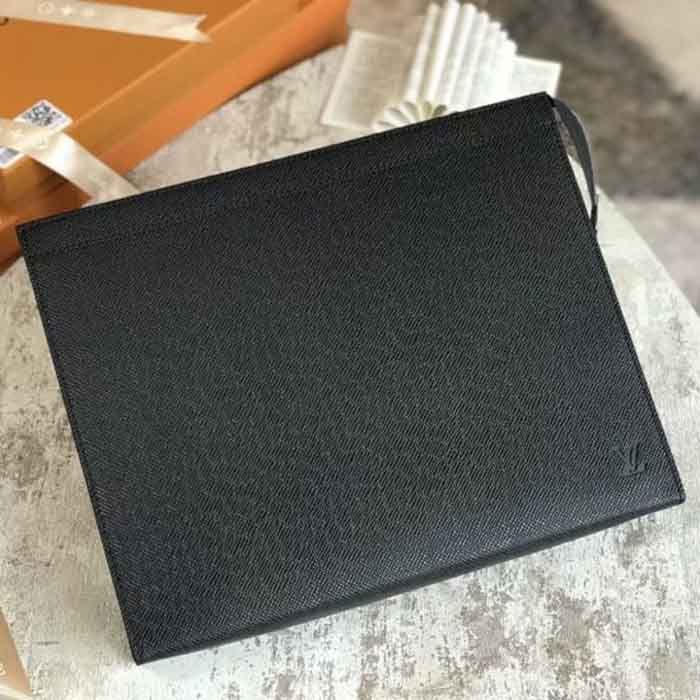 Túi  Nam Louis Vuitton LV Pochette Voyage Mm In Taiga Leather - 2