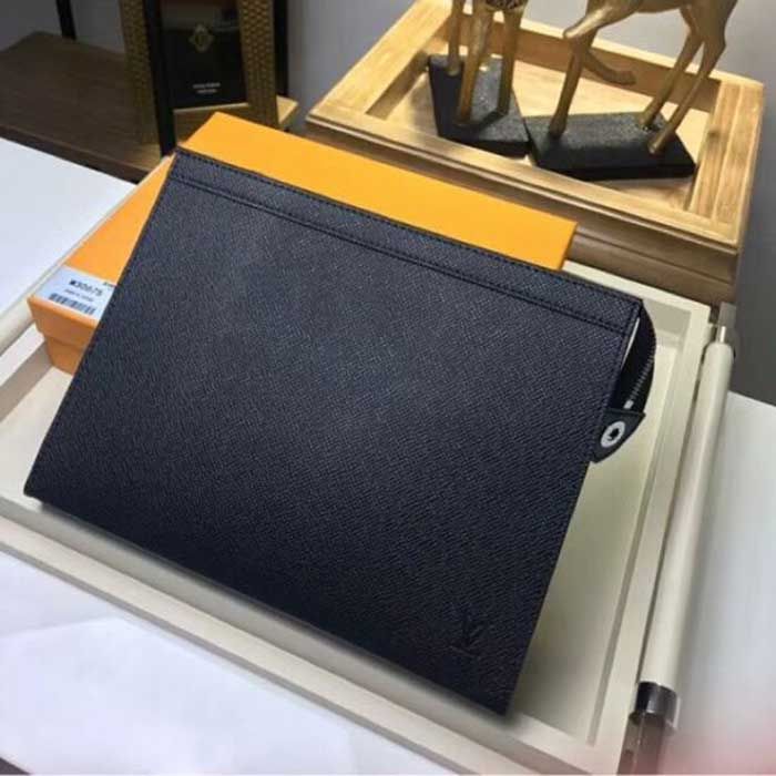 Túi  Nam Louis Vuitton LV Pochette Voyage Mm In Taiga Leather - 3