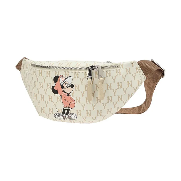 Túi MLB X Disney Hip Sac New York Yankees Màu Trắng