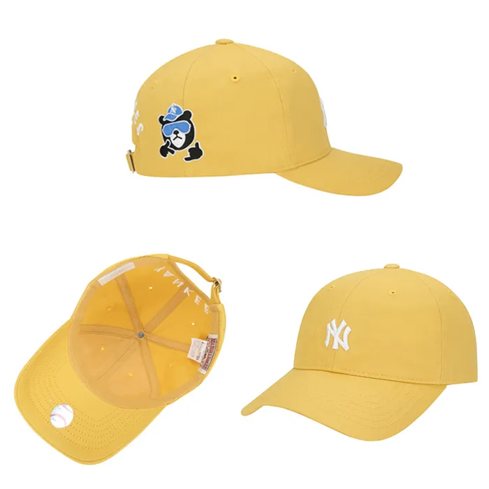 Mũ MLB Angry Bear Ball Cap New York Yankees 32CPAA011-50D Màu Vàng
