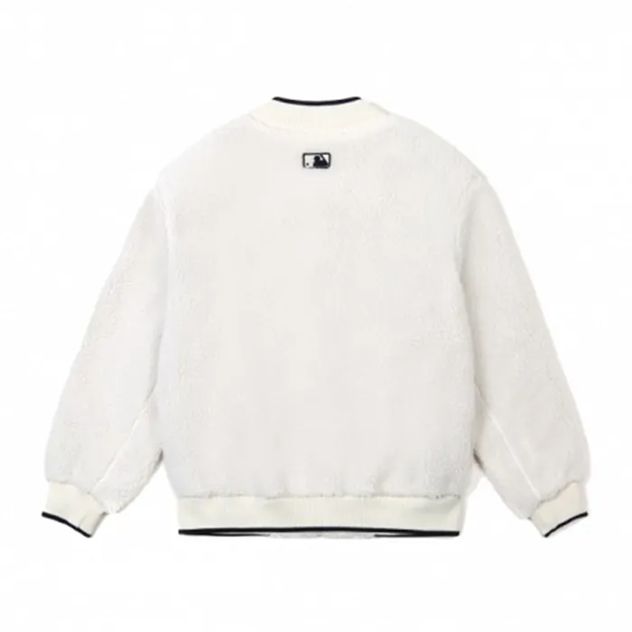 Áo Khoác MLB Boa Fleece Baseball Jumper New York Yankees Màu Trắng Size S - Thời trang - Vua Hàng Hiệu