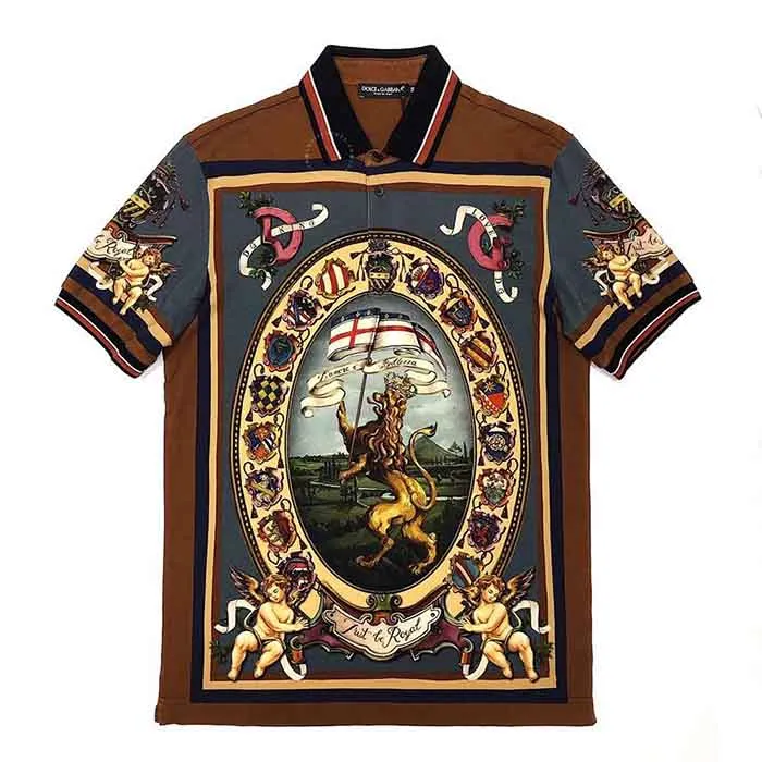 Áo Polo Nam Dolce & Gabbana D&G Mẫu Mới Màu Nâu - Thời trang - Vua Hàng Hiệu