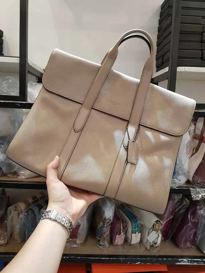 Cặp Coach Nam Metropolitan Portfolio Màu Nâu - Túi xách - Vua Hàng Hiệu
