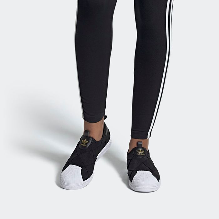 Giày Adidas Superstar Slip On Black/White Size 38 1