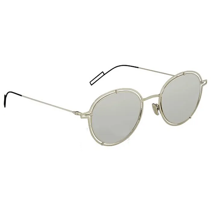 Kính Mát Dior Silver Mirror Round Sunglasses CD 0210S 010 DC Màu Xám - Kính mắt - Vua Hàng Hiệu
