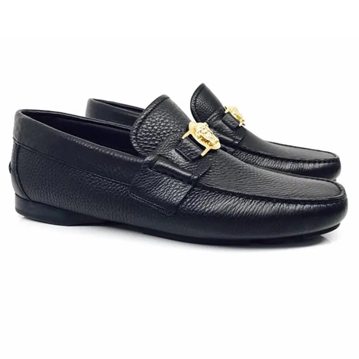 Giày Lười Loafer Versace Moca Màu Đen - Giày - Vua Hàng Hiệu