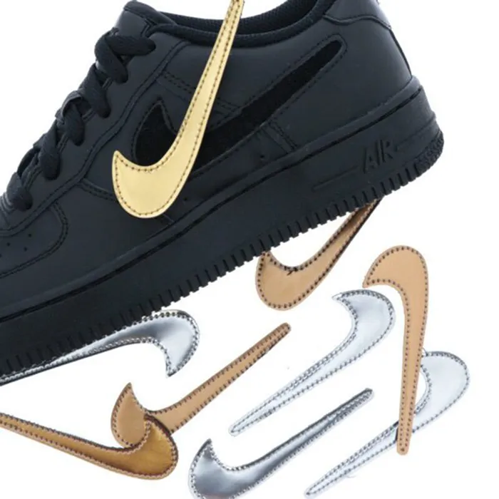 Giày Nike Air Force 1 Change Swoosh Black Màu Đen