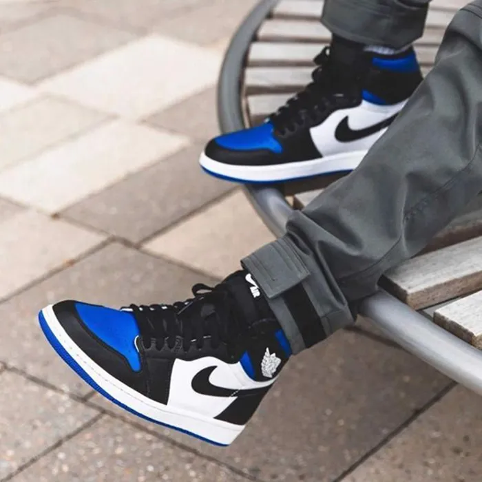 Giày Thể Thao Nike Air Jordan 1 Retro High Og Royal Toe Màu Đen Xanh Size 41 - Giày - Vua Hàng Hiệu