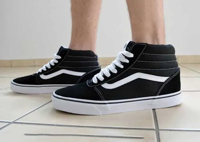 Giày Thể Thao Vans Ward Hight Black White Màu Đen