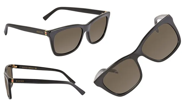 Kính Mát Gucci Brown Rectangular Men's Sunglasses GG0449S00156