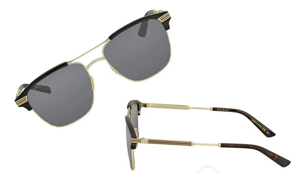 Kính Mát Gucci Grey Square Sunglasses GG0241S 002 54