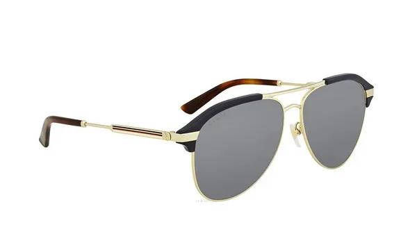 Kính Mát Gucci Grey Square Sunglasses GG0241S 002 54