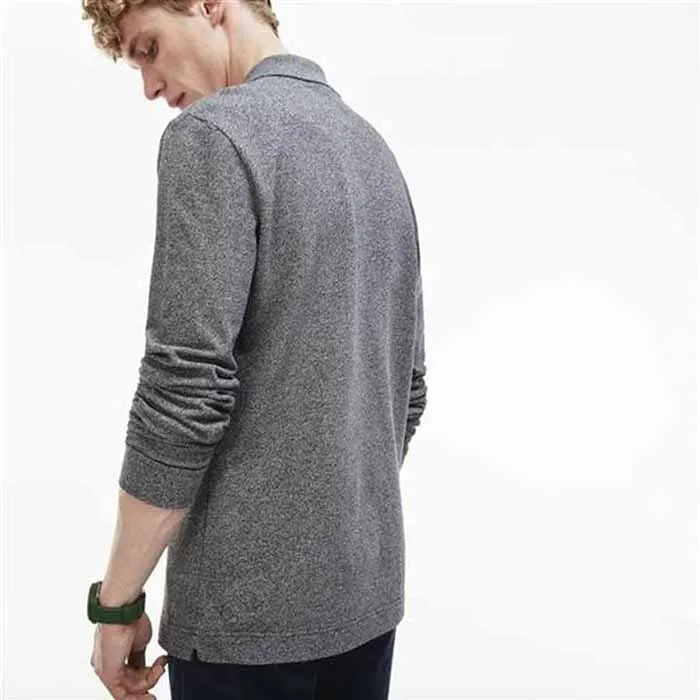 Áo Polo Lacoste Men's Lacoste Slim Fit Petit Piqué Polo Shirt Màu Xám Nhạt Size XS
