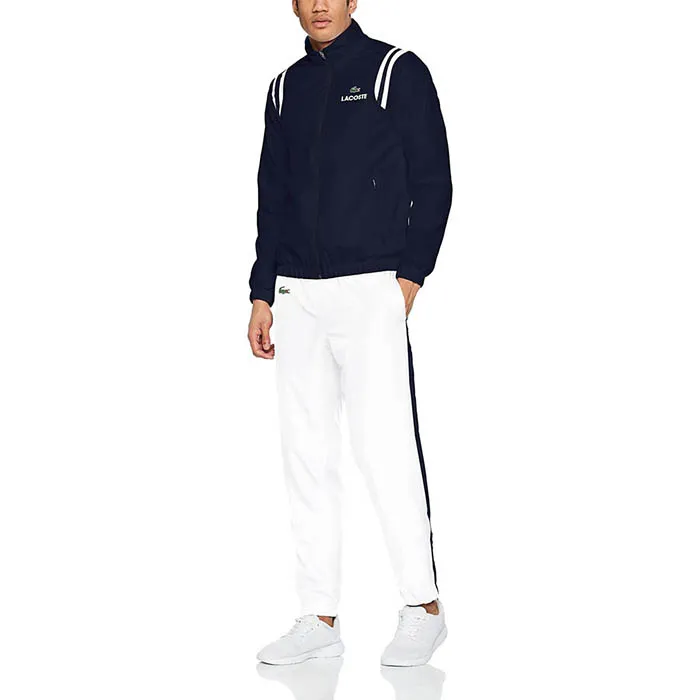 Bộ Quần Áo Gió Lacoste Survetement WH3380 Marin/Blanc Màu Xanh Navy Size S