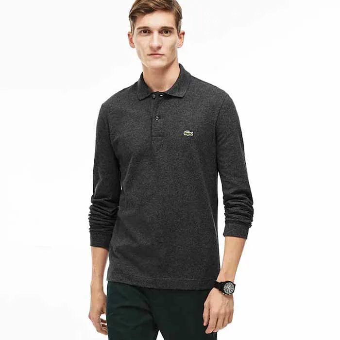 Áo Polo Lacoste Men's Lacoste Slim Fit Petit Piqué Polo Shirt Màu Xám Đậm Size XS