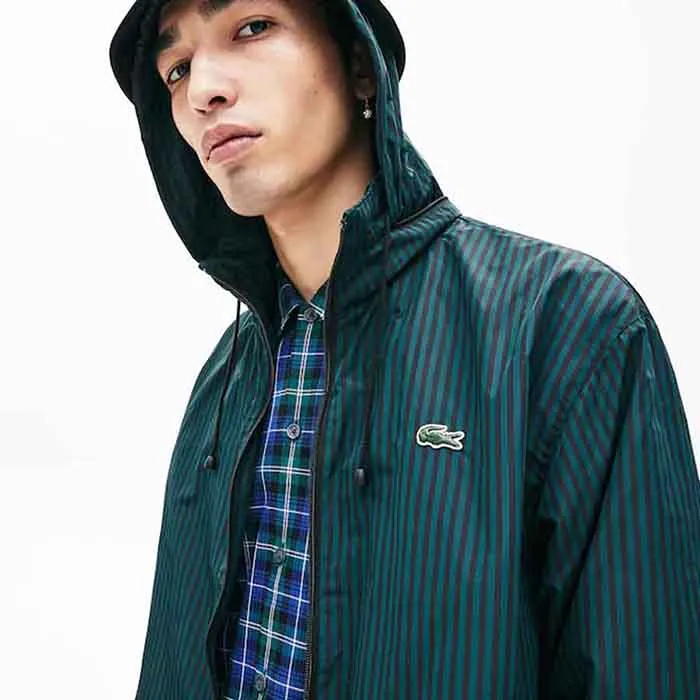 Áo Khoác Gió Lacoste Men's Live Lightweight Striped Zip-Up Jacket Size S-M