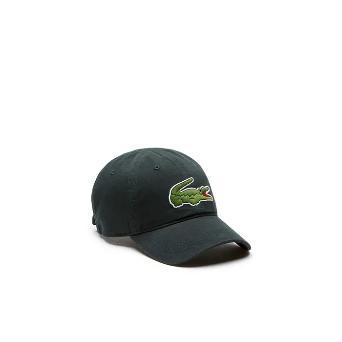 Mũ Lacoste Men's Big Croc Gabardine Cap Màu Xanh Green