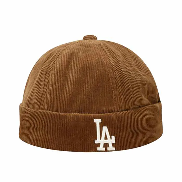 Mũ MLB Corduroy Watch Cap LA Dodgers 32CPVD011-07A Màu Nâu - Mũ nón - Vua Hàng Hiệu