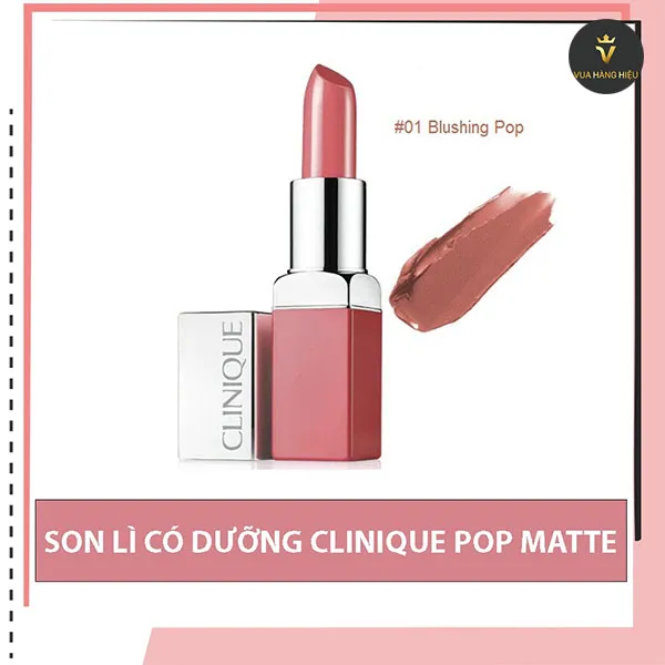 Son Môi Clinique Lip Pop Matte #Blushing Pop 3.9g - Son Môi - Vua Hàng Hiệu