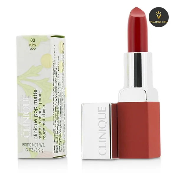 Son Môi Clinique Lip Pop Matte #Ruby Pop 3.9g