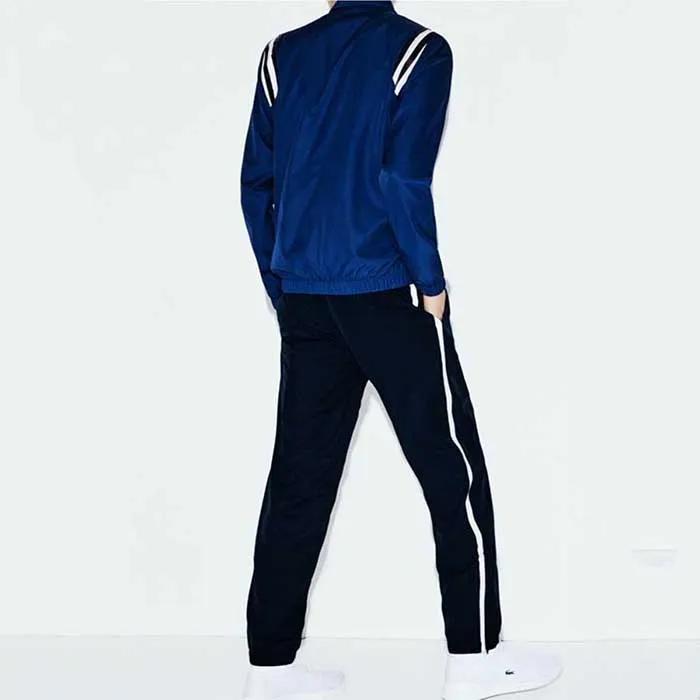 Bộ Quần Áo Gió Lacoste Survetement Bleu Roi/Bleu Nuit Màu Xanh Blue Size S