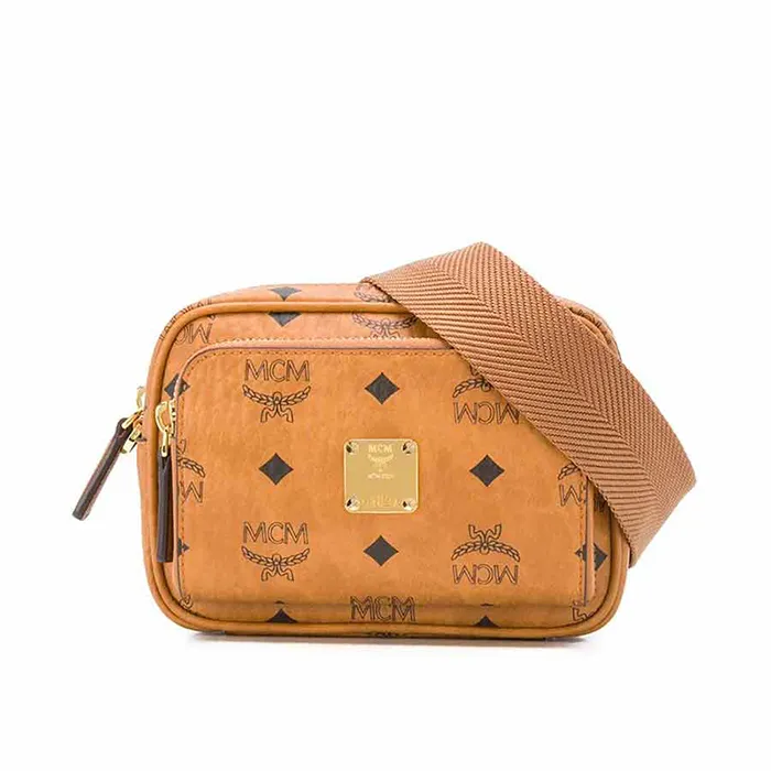 Túi Đeo Chéo MCM Visetos Crossbody Bag Màu Nâu