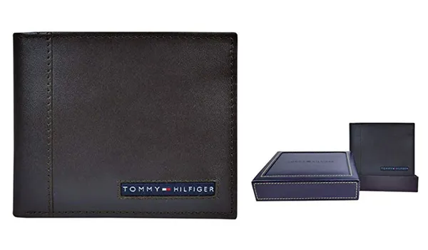 Ví Nam Tommy Hilfiger Men's Thin Sleek Casual Bifold Wallet with 6 Credit Card Pockets And Removable Id Window - Túi xách - Vua Hàng Hiệu