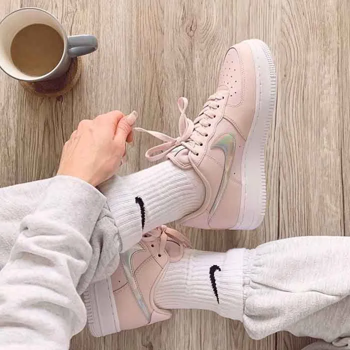 Giày Thể Thao Nike Air Force 1 Essential Màu Hồng Nhạt