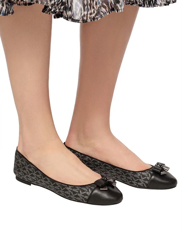 Giày Bệt Michael Kors MK Alice Black White Màu Đen Size 38.5