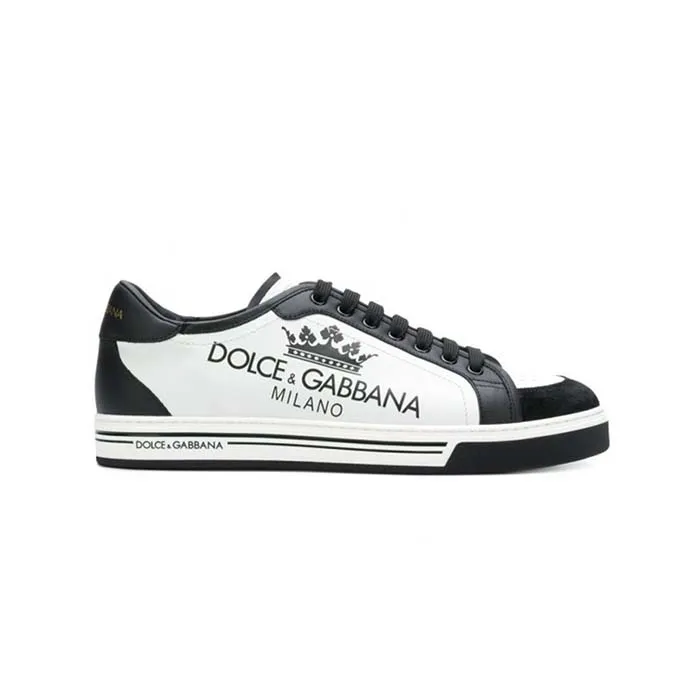 Giày Dolce & Gabbana D&G Zapatillas Con Logo Estampado Online Venta Màu Trắng Đen
