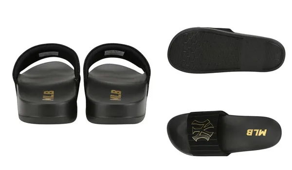 Dép MLB New Mound New York Yankees Black/Gold Size 42.5 - Dép - Vua Hàng Hiệu