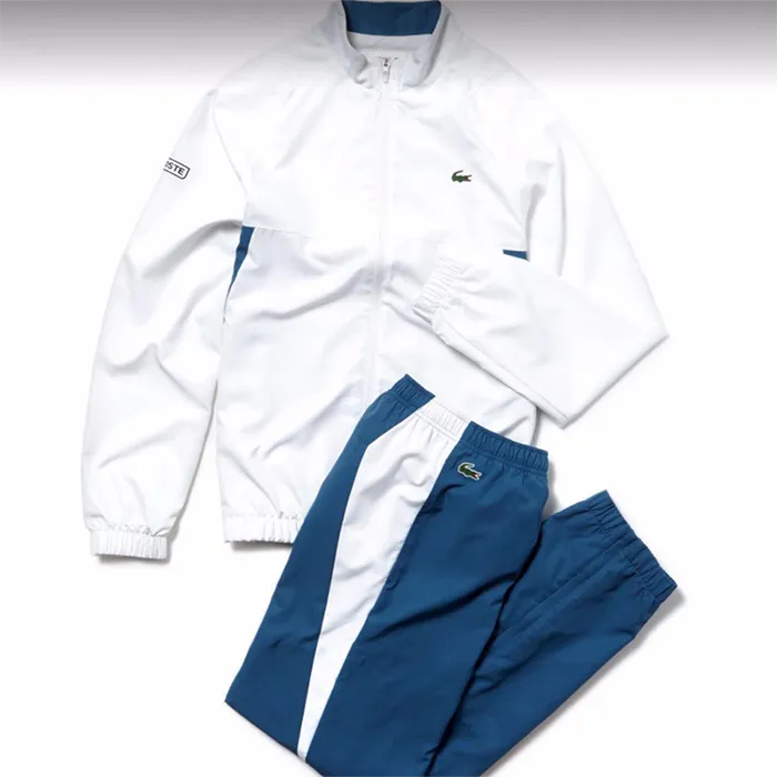 Bộ Quần Áo Gió Lacoste Nouvelles Collection Pour Homme 2020 Màu Trắng Xanh - Thời trang - Vua Hàng Hiệu