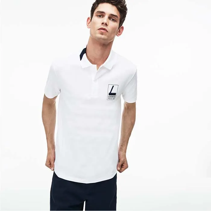 Áo Polo Lacoste Slim Fit Lettering Stretch Mini Piqué Polo Shirt Màu Trắng Size S - Thời trang - Vua Hàng Hiệu