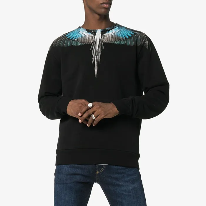 Áo Marcelo Burlon County Of Milan Wings Print Sweatshirt Màu Đen