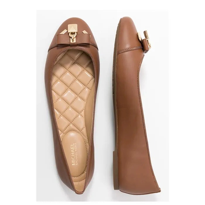 Giày Bệt Michael Kors MK Alice Luggage Màu Nâu Size 37