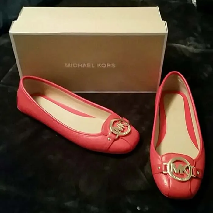 Giày Bệt Michael Kors MK Fulton Sienna Màu Đỏ Cam