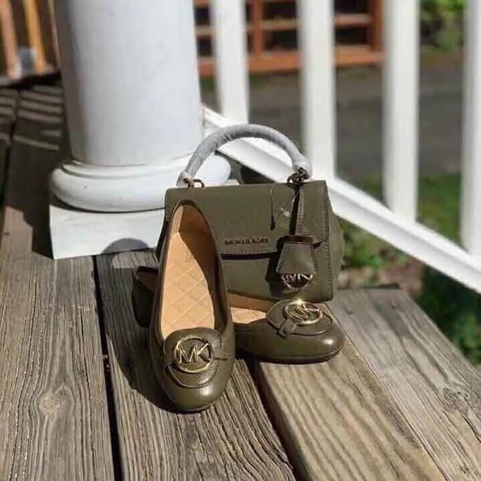 Giày Bệt Michael Kors MK Lillie Olive Màu Xanh Olive - Giày - Vua Hàng Hiệu