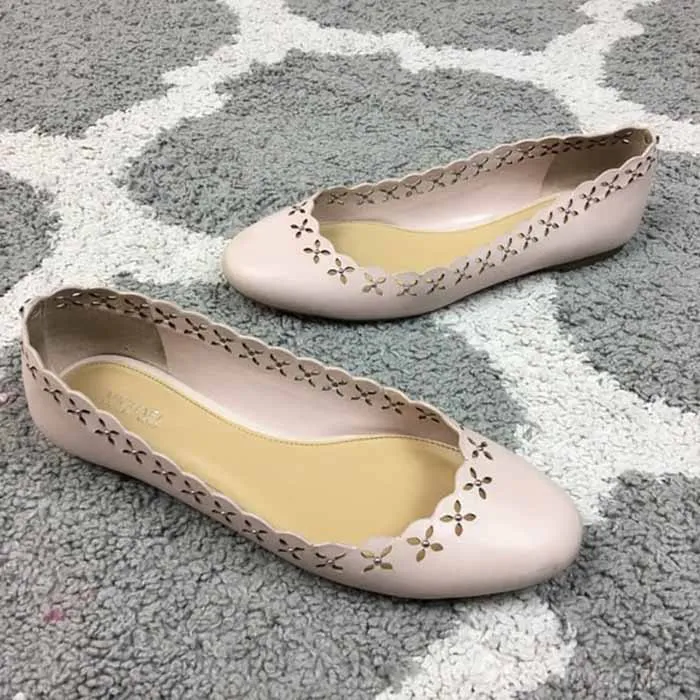 Giày Bệt Michael Kors MK Thalia Soft Pink Màu Be